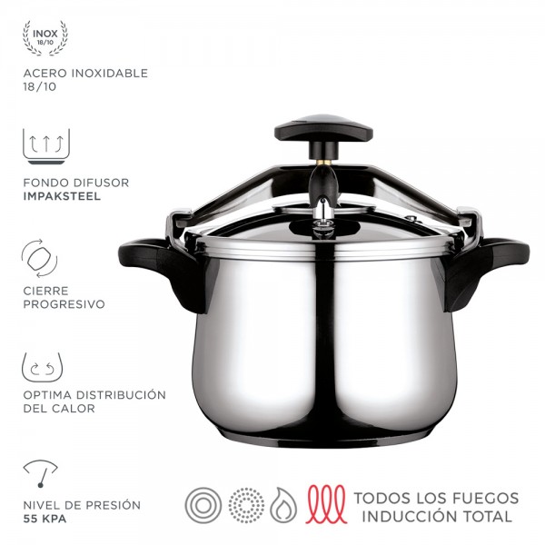 OLLA FAGOR CLASICA 10 L BOMBEADA